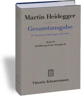 Heidegger / Jaeger |  Einführung in die Metaphysik (Sommersemester 1935) | Buch |  Sack Fachmedien