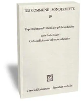 Fowler-Magerl | Ordo iudiciorum vel ordo iudiciarius | Buch | 978-3-465-01623-6 | sack.de