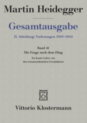 Heidegger / Jaeger |  Martin Heidegger Gesamtausgabe | Buch |  Sack Fachmedien