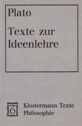 Platon / Gadamer |  Texte zur Ideenlehre | Buch |  Sack Fachmedien