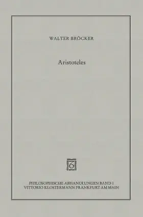 Bröcker |  Aristoteles | Buch |  Sack Fachmedien