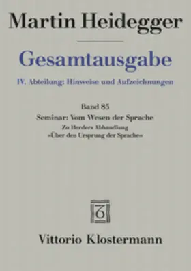 Heidegger / Schüssler |  Martin Heidegger Gesamtausgabe | Buch |  Sack Fachmedien