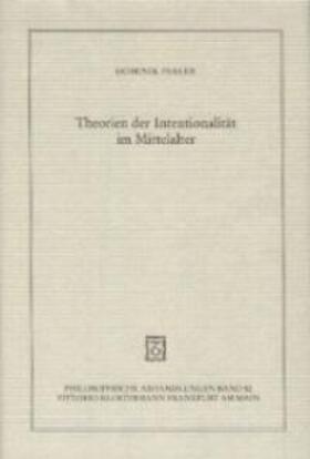 Perler |  Theorien der Intentionalität im Mittelalter | Buch |  Sack Fachmedien