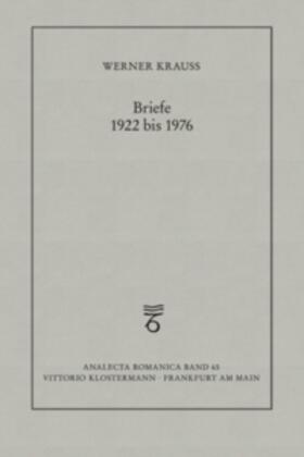 Krauss / Jehle |  Briefe 1922 bis 1976 | Buch |  Sack Fachmedien