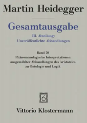 Heidegger / Coriando |  Gesamtausgabe Abt. 3 Unveröffentliche Abhandlungen Bd. 70. Über den Anfang (1941) | Buch |  Sack Fachmedien