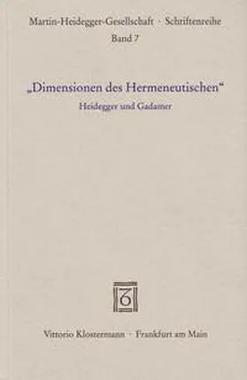 Figal / Gander |  "Dimensionen des Hermeneutischen" | Buch |  Sack Fachmedien