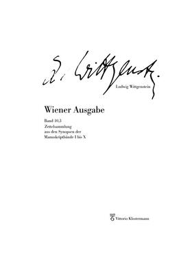Wittgenstein / Nedo |  Zettelsammlung aus den Synopsen der Manuskriptbände I bis X | Buch |  Sack Fachmedien