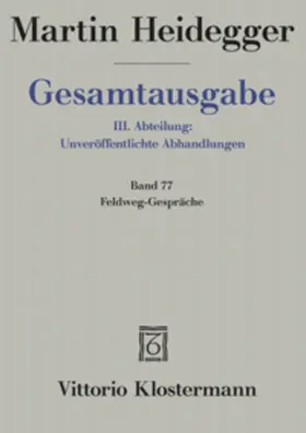 Heidegger / Schüßler / Schüssler |  Feldweg-Gespräche (1944/45) | Buch |  Sack Fachmedien