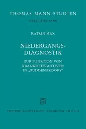 Max |  Niedergangsdiagnostik | Buch |  Sack Fachmedien