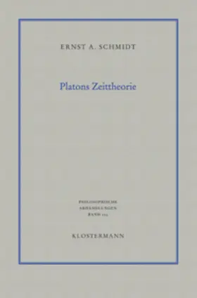 Schmidt |  Platons Zeittheorie | Buch |  Sack Fachmedien