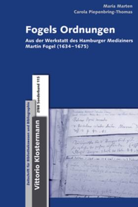 Marten / Piepenbring-Thomas |  Fogels Ordnungen | Buch |  Sack Fachmedien