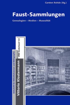 Rohde |  Faust-Sammlungen | Buch |  Sack Fachmedien