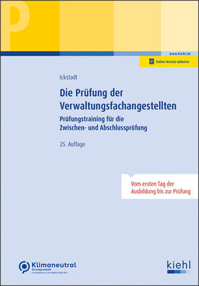 Ickstadt |  Die Prüfung der Verwaltungsfachangestellten | Online-Buch | Sack Fachmedien