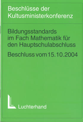  Bildungsstandards im Fach Mathematik für den Hauptschulabschluss (Jahrgangsstufe 9) | Buch |  Sack Fachmedien