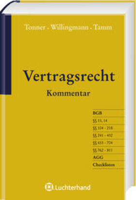 Tamm / Tonner / Willingmann |  Vertragsrecht | Buch |  Sack Fachmedien