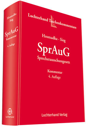 Hromadka / Sieg |  SprAuG | Buch |  Sack Fachmedien