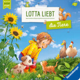 Grimm |  Lotta liebt die Tiere - Sach-Bilderbuch über Tiere ab 2 Jahre, Kinderbuch ab 2 Jahre, Sachwissen, Pappbilderbuch | Buch |  Sack Fachmedien