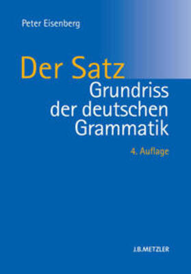 Eisenberg |  Grundriss der deutschen Grammatik | eBook | Sack Fachmedien