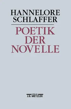 Schlaffer |  Poetik der Novelle | Buch |  Sack Fachmedien