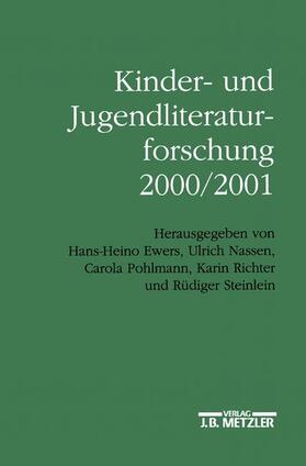 Pohlmann / Rutschmann / Seibert |  Kinder- und Jugendliteraturforschung 2000/2001 | Buch |  Sack Fachmedien