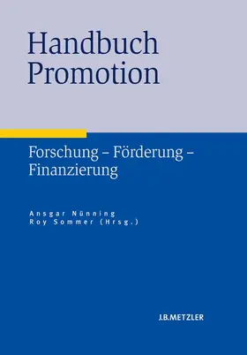 Nünning |  Handbuch Promotion | Buch |  Sack Fachmedien