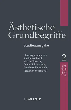 Barck / Fontius / Schlenstedt |  Ästhetische Grundbegriffe | Buch |  Sack Fachmedien