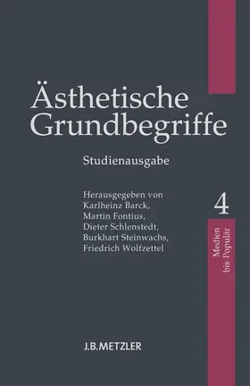 Barck / Fontius / Schlenstedt |  Ästhetische Grundbegriffe | Buch |  Sack Fachmedien