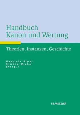 Winko / Rippl |  Handbuch Kanon und Wertung | Buch |  Sack Fachmedien