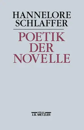 Schlaffer |  Poetik der Novelle | eBook | Sack Fachmedien