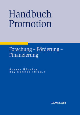 Nünning | Handbuch Promotion | E-Book | sack.de