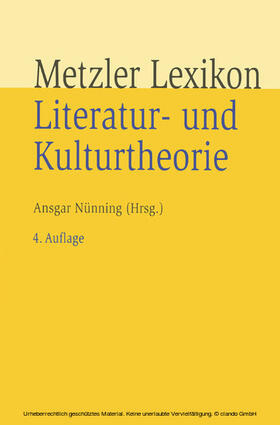 Nünning |  Metzler Lexikon Literatur- und Kulturtheorie | eBook | Sack Fachmedien