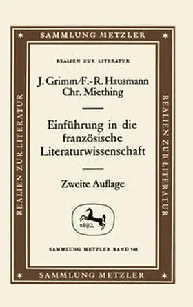 Grimm / Hausmann / Miething |  Einführung in die französische Literaturwissenschaft | Buch |  Sack Fachmedien