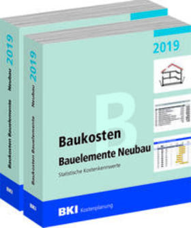 BKI Baukosteninformationszentrum |  BKI Baukosten Gebäude + Bauelemente Neubau 2019 - Kombi Teil 1-2 | Buch |  Sack Fachmedien