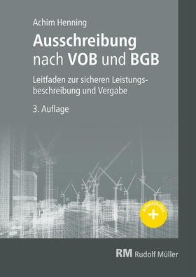 Henning |  Ausschreibung nach VOB und BGB - E-Book (PDF) | eBook | Sack Fachmedien