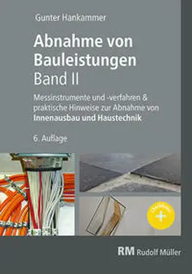 Hankammer |  Abnahme von Bauleistungen, Band II | Buch |  Sack Fachmedien