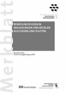 Voos |  Merkblatt Bewegungsfugen (PDF) 2022-11 | eBook | Sack Fachmedien