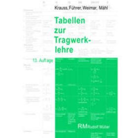 Mähl / Krauss / Weimar | Tabellen zur Tragwerklehre | Buch | 978-3-481-04526-5 | sack.de