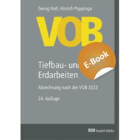 Holl / Poppinga |  VOB im Bild – Tiefbau- und Erdarbeiten - E-Book (PDF) | eBook | Sack Fachmedien