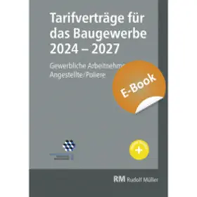 Jöris |  Tarifverträge für das Baugewerbe 2024-2027 - E-Book | eBook | Sack Fachmedien