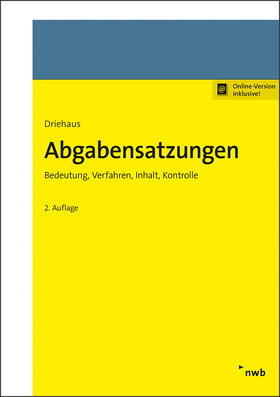 Driehaus |  Abgabensatzungen | Online-Buch | Sack Fachmedien