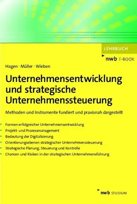 Hagen / Müller / Wieben |  Unternehmensentwicklung und strategische Unternehmenssteuerung | eBook | Sack Fachmedien