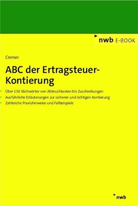 Cremer |  ABC der Ertragsteuer-Kontierung | eBook | Sack Fachmedien