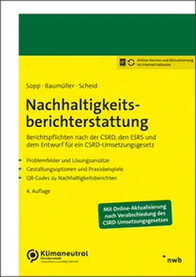 Sopp / Baumüller / Scheid |  Nachhaltigkeitsberichterstattung | Online-Buch | Sack Fachmedien