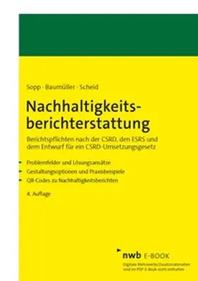 Sopp / Baumüller / Scheid |  Nachhaltigkeitsberichterstattung | eBook | Sack Fachmedien