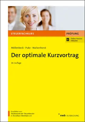 Möllenbeck / Puke / Walkenhorst | Der optimale Kurzvortrag | Online-Buch | 978-3-482-02414-6 | sack.de