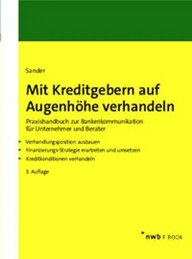 Sander |  Mit Kreditgebern auf Augenhöhe verhandeln | eBook | Sack Fachmedien