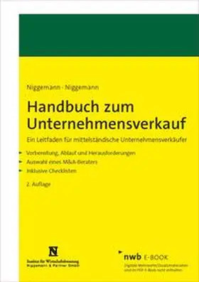 Niggemann |  Handbuch zum Unternehmensverkauf | eBook | Sack Fachmedien