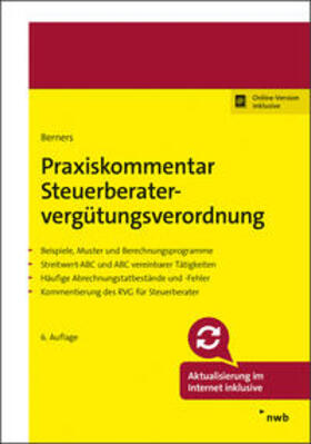 Berners / Charlier / Jahn | Praxiskommentar Steuerberatervergütungsverordnung | Medienkombination | 978-3-482-51366-4 | sack.de