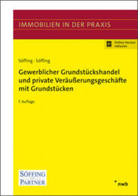 Söffing |  Gewerblicher Grundstückshandel und private Veräußerungsgeschäfte mit Grundstücken | Online-Buch | Sack Fachmedien