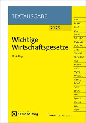  Wichtige Wirtschaftsgesetze | Buch |  Sack Fachmedien